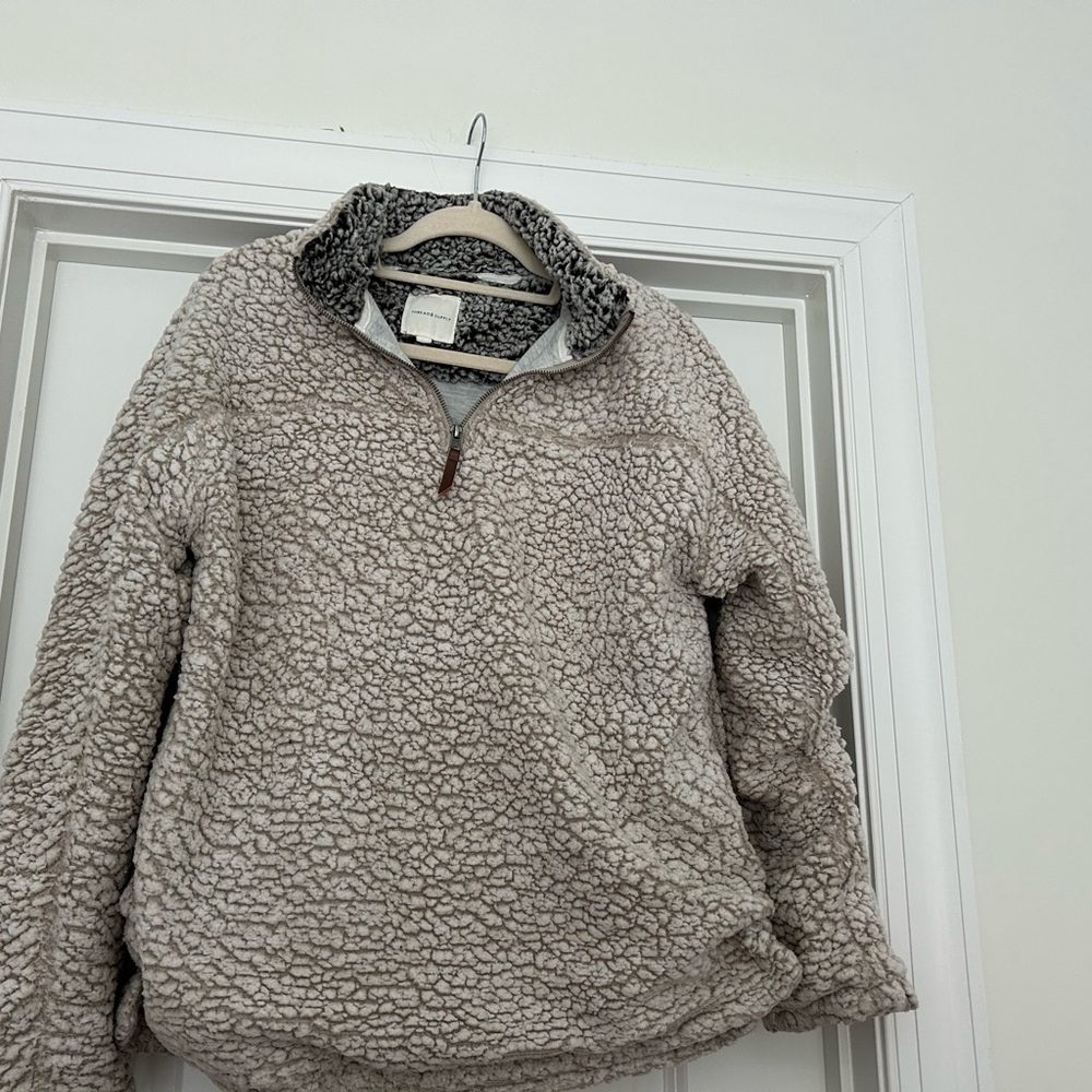 Thread and supply Cream Sherpa Jacket